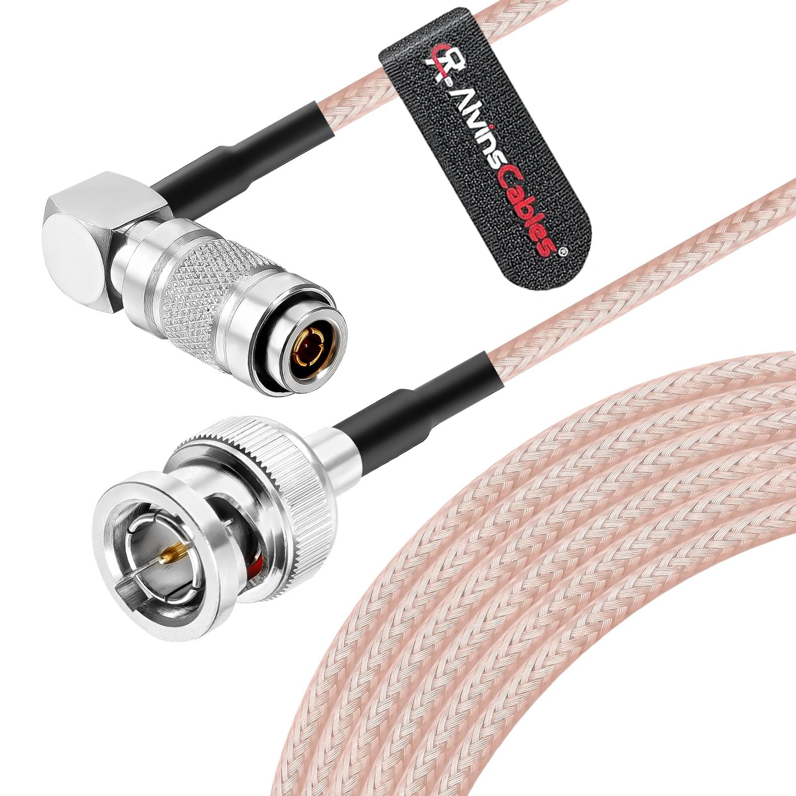 Amazon | Alvin's Cables 1M DIN 1.0/2.3 Mini BNC 直角 to BNC オス